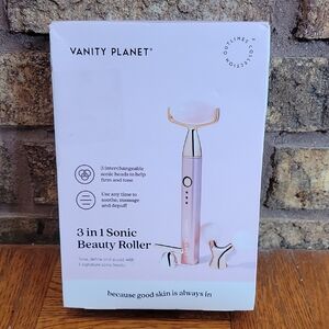 Vanity Planet Rose Quartz 3 in 1 Sonic Beauty Roller New In Box